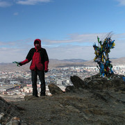 On the hill above Ulaanbaatar