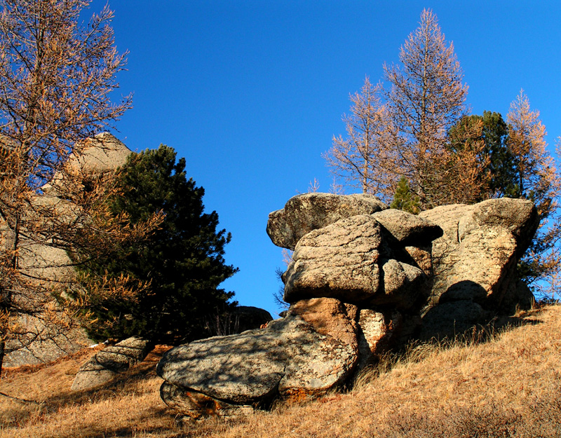 Mongolia - a "dog rock" in Tsetserleg NP