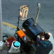A street vendor in Suwon