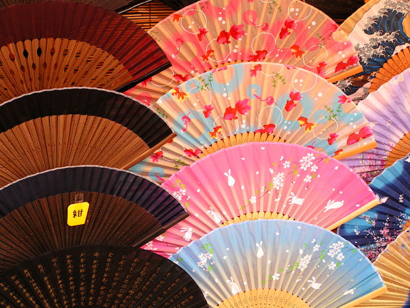 Japanese paper fans