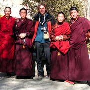 Tibet - Brano with monks in Lhasa