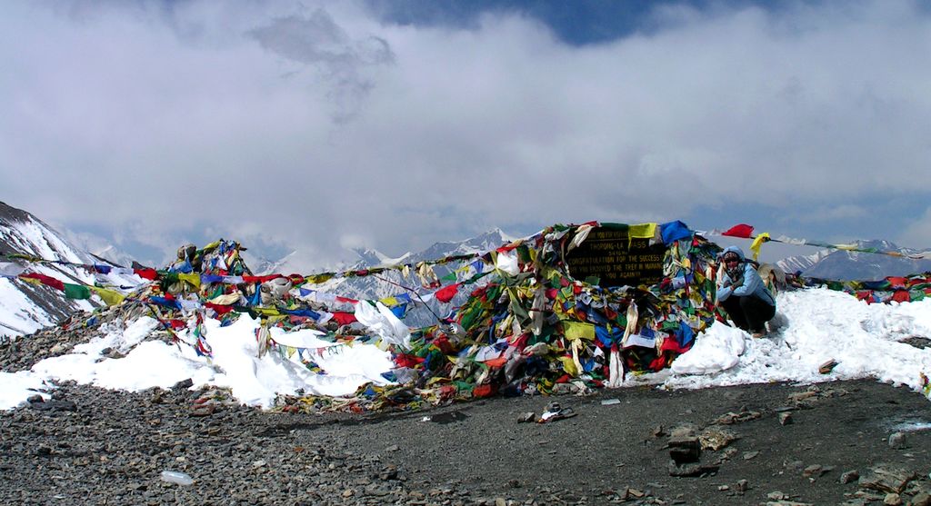 Nepal - Paula in Thorung La pass (5416 meters)