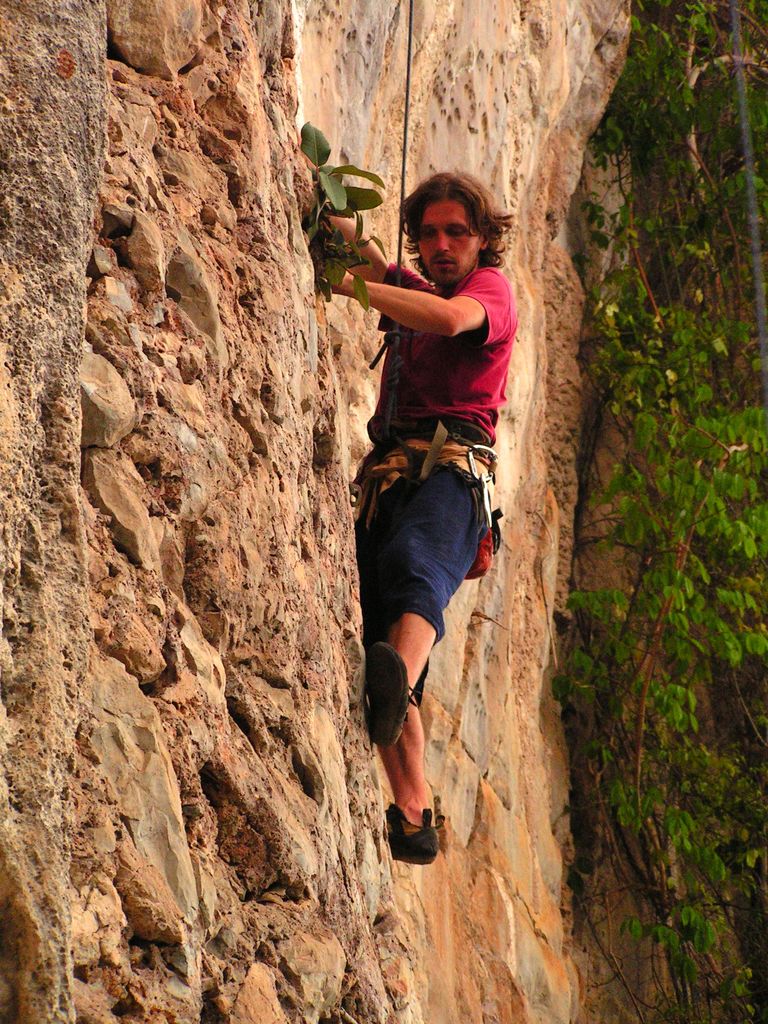 Laos - climbing in Van Vieng 40
