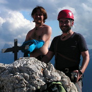 The Italian Dolomites - the top of Punta Fiames