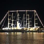 Greece - a big sailing boat in Rhodes
