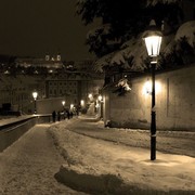 Czechia - beautiful winter night in Prague