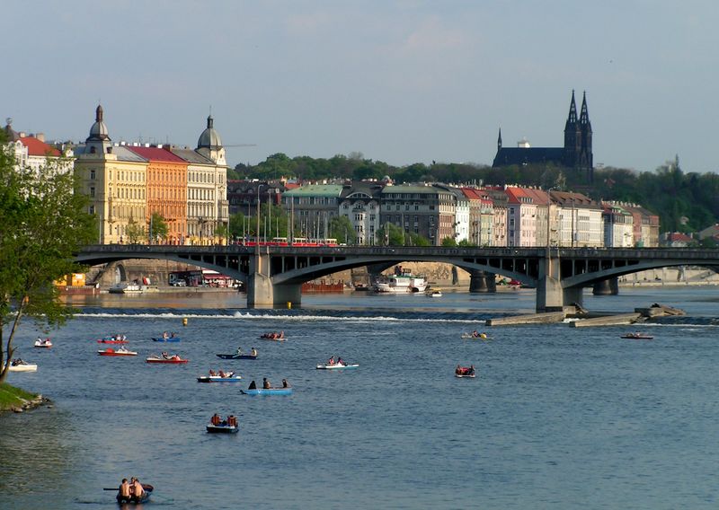 Czechia - Vltava river and Prague castle