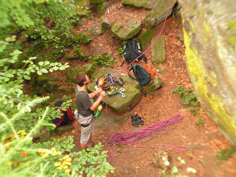 Czechia - rock climbing in Choustnik 02