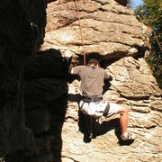 Czechia - rock climbing in Choustnik 34