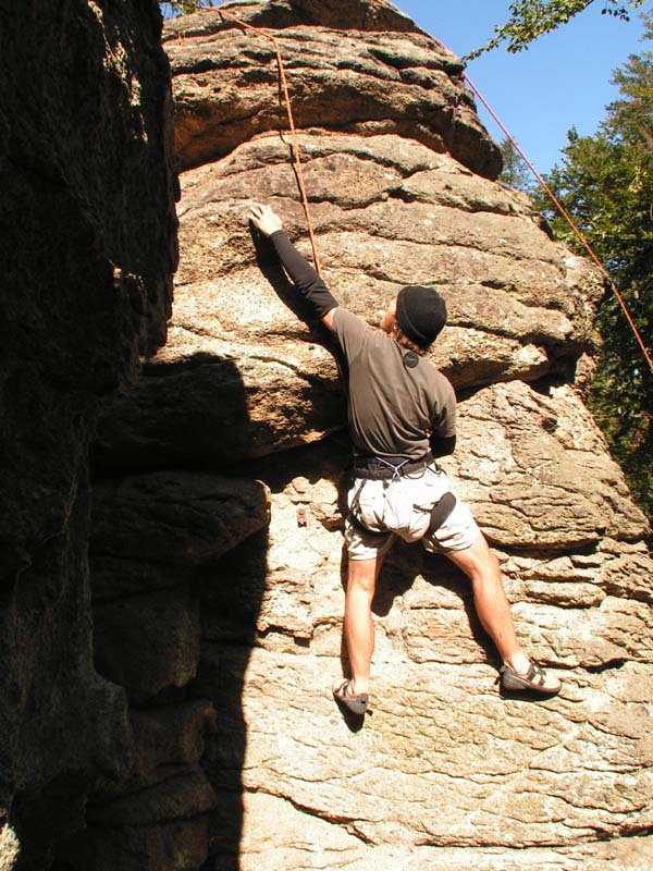 Czechia - rock climbing in Choustnik 35