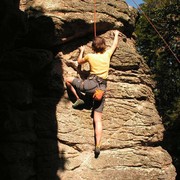 Czechia - rock climbing in Choustnik 40