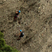 Spain - climbers in Montserrat  mountains