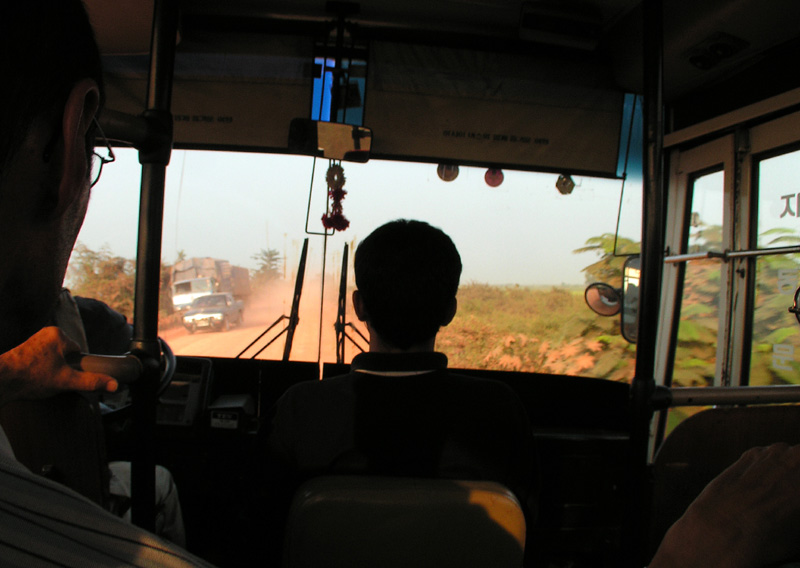 Cambodia - a bus to Siam Reap