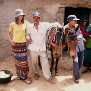 Local family in the Atlas mountains