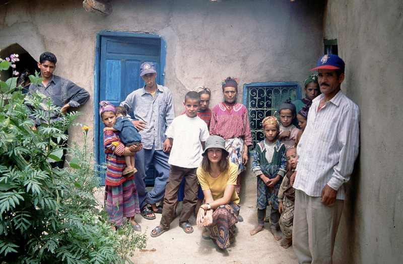 With local family in High Atlas mountains