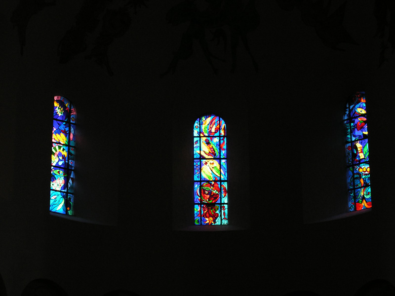 Denmark - stained glass inside Ribe Cathedral