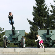 Children playing with the adults toys