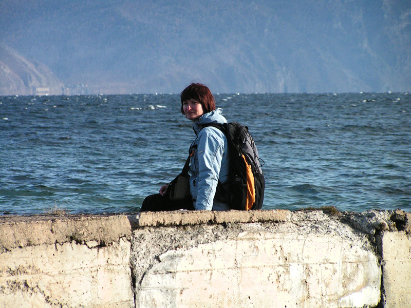 Paula and Baikal lake