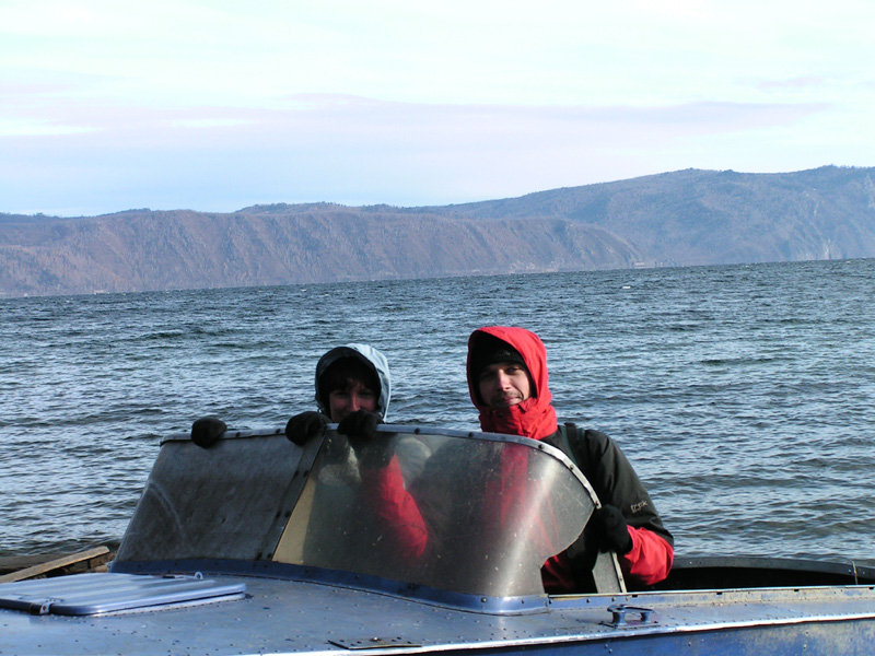 Brano and Paula on Baikal lake
