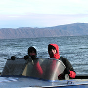 Brano and Paula on Baikal lake