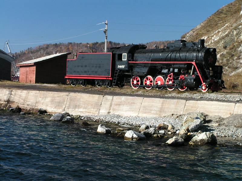 Portable steam engine in Baikal