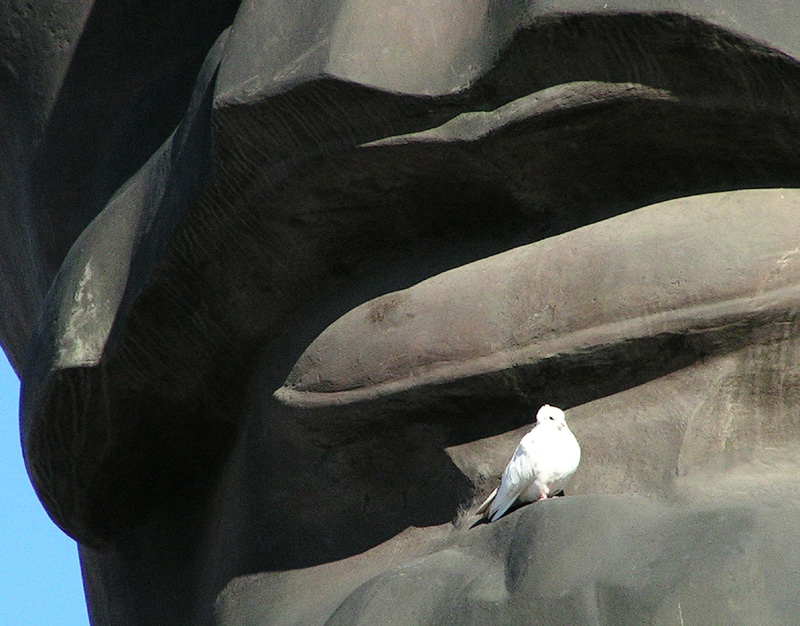 Lenin's head in Ulan Ude - detail