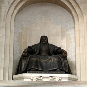 The statue of Chingis Khan (Genghis Khan)