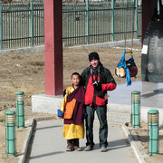 Ulaanbaatar - Brano with a child monk