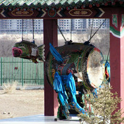 Ulaanbaatar - a big drum for blessing