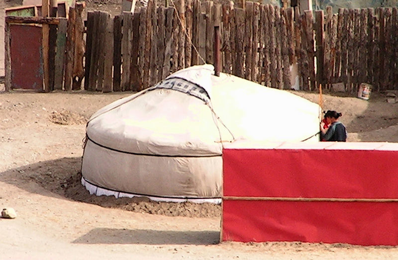 Ulaanbaatar - a ger (Mongolian yurt)