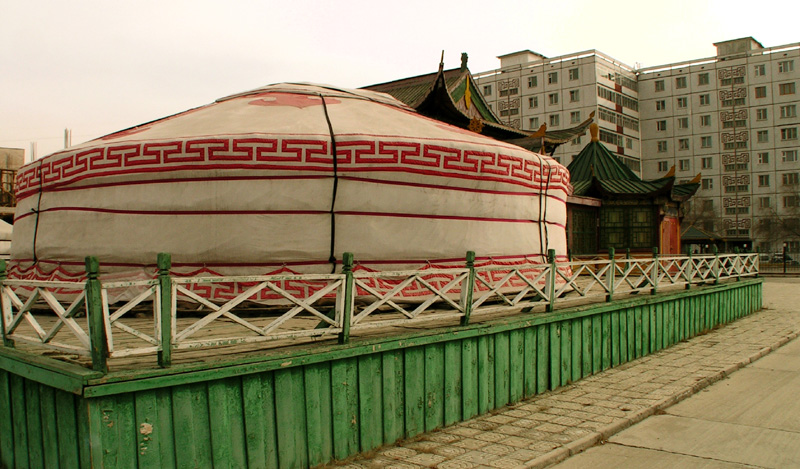 Ulaanbaatar - mix of gers and block of flats