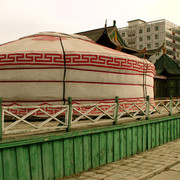 Ulaanbaatar - mix of gers and block of flats