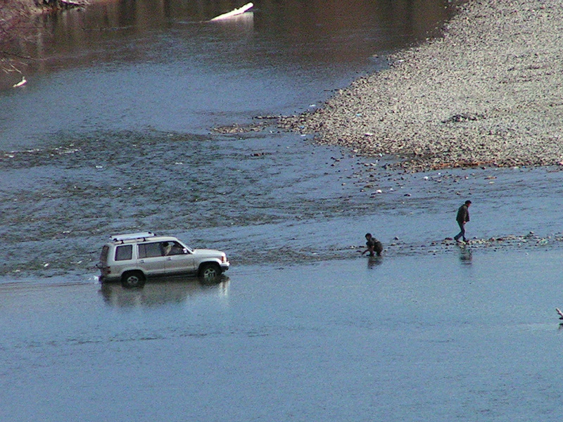 River crossing in Mongolia
