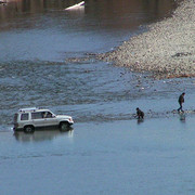 River crossing in Mongolia