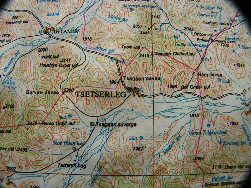 Tsetserleg map