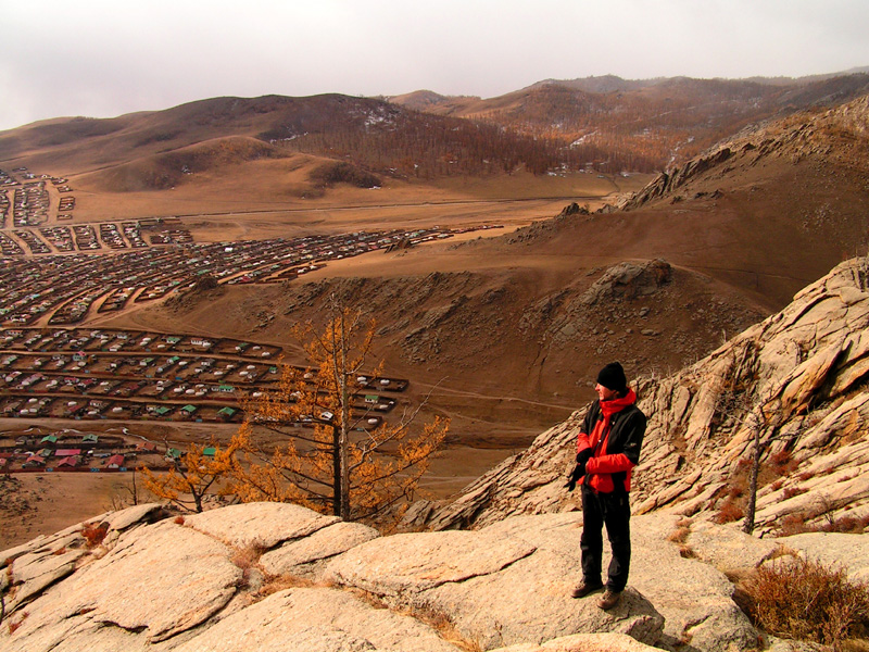 Brano over looking Tsetserleg (Central Mongolia)