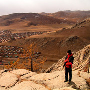 Brano over looking Tsetserleg (Central Mongolia)