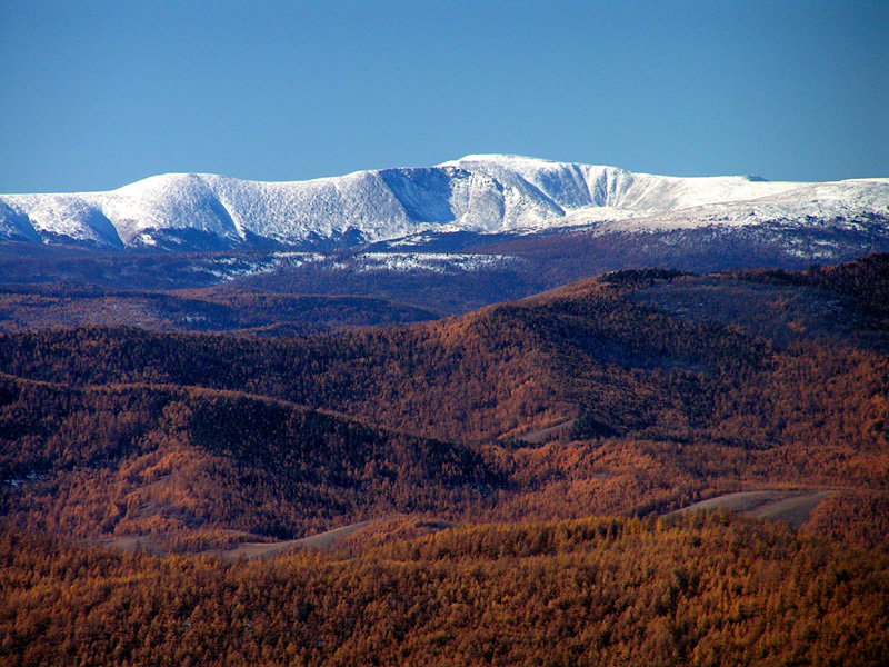 Mongolia - over looking Khangai Mountains 01