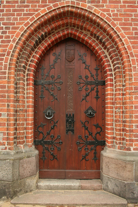 Denmark - a gate to Ribe Cathedral