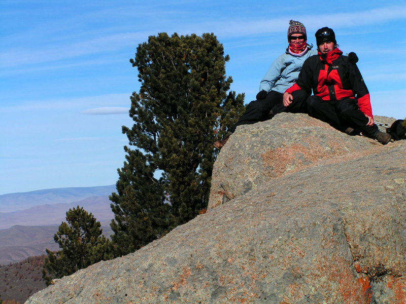 Mongolia - Paula and Brano in Tsetseleg NP