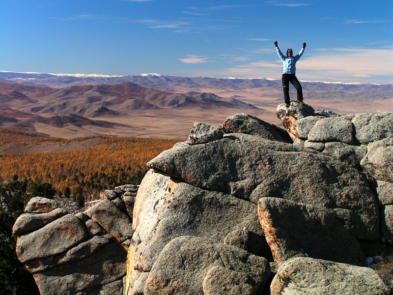 Mongolia - Paula in Tsetserleg NP 01