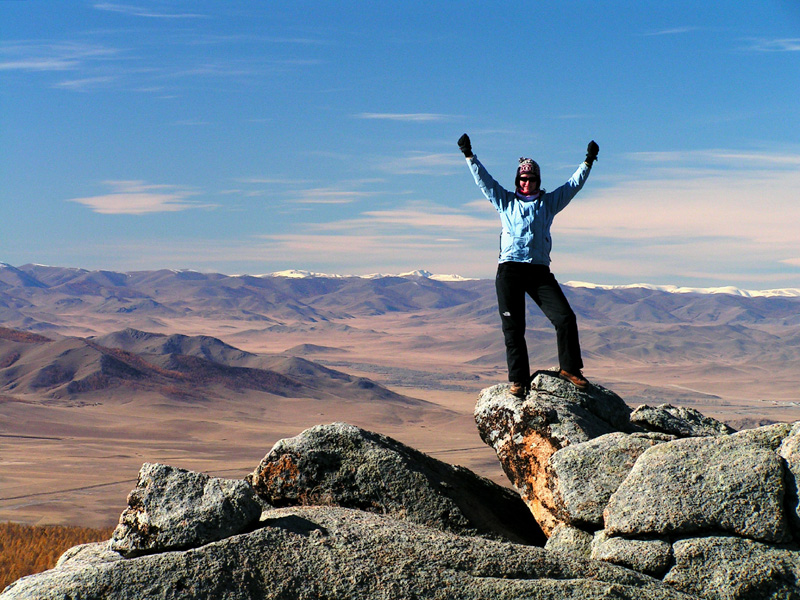 Mongolia - Paula in Tsetserleg NP 02