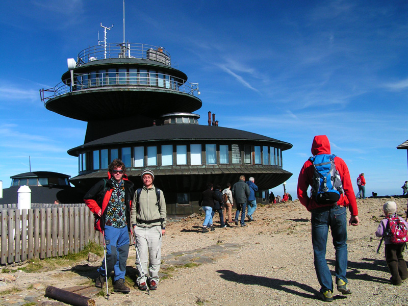 Czechia - Krkonoše - Polish Chalet at the top of Sněžka Mountain