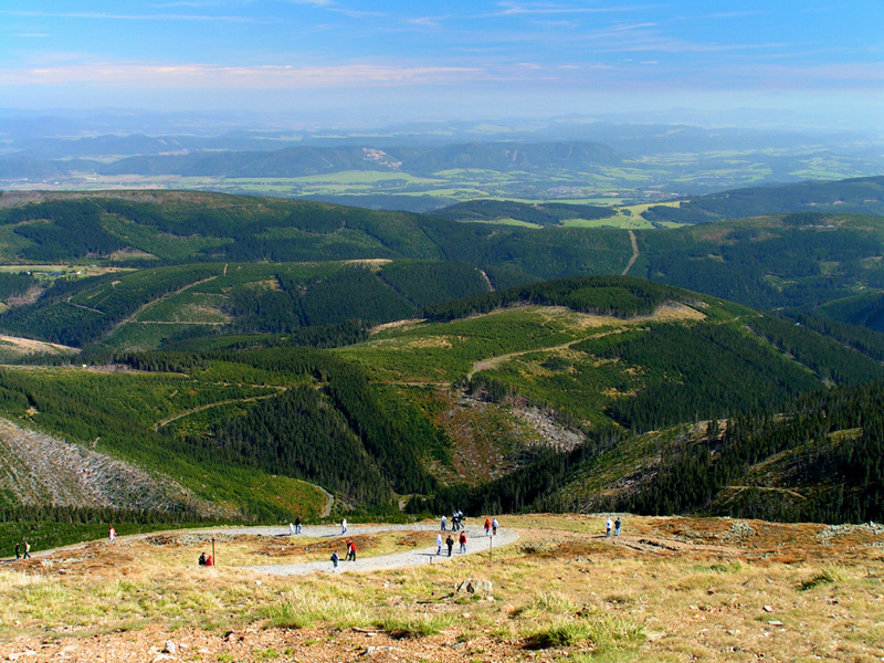 Czechia - Krkonoše - beautiful views from Mt. Sněžka