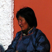 Gobi - a Mongolian woman