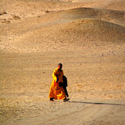 Gobi - a Mongolian monk