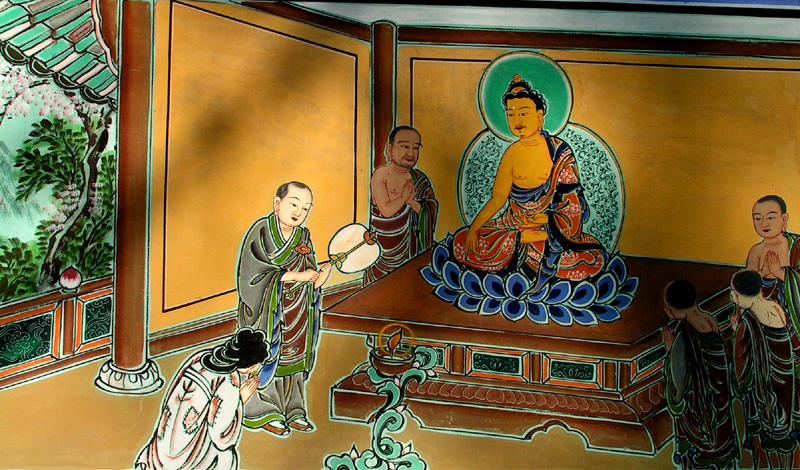 Spiritual temple paintings