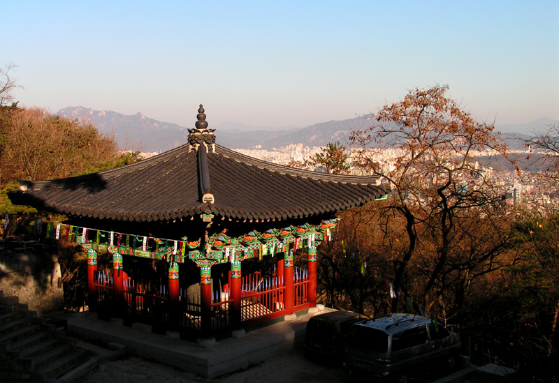 Over looking Seoul from Bukhansan N.P.