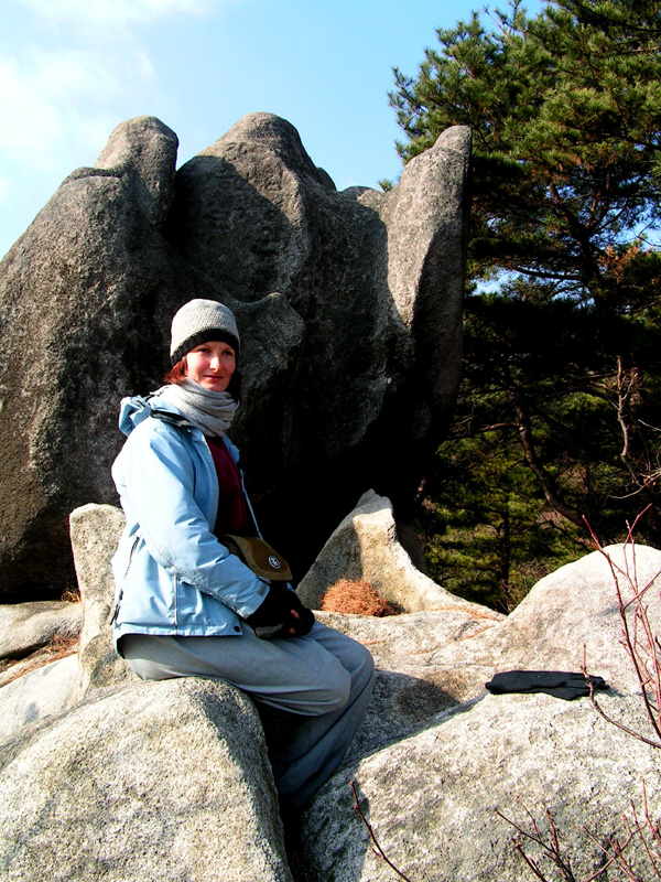 Paula in Bukhansan National Park