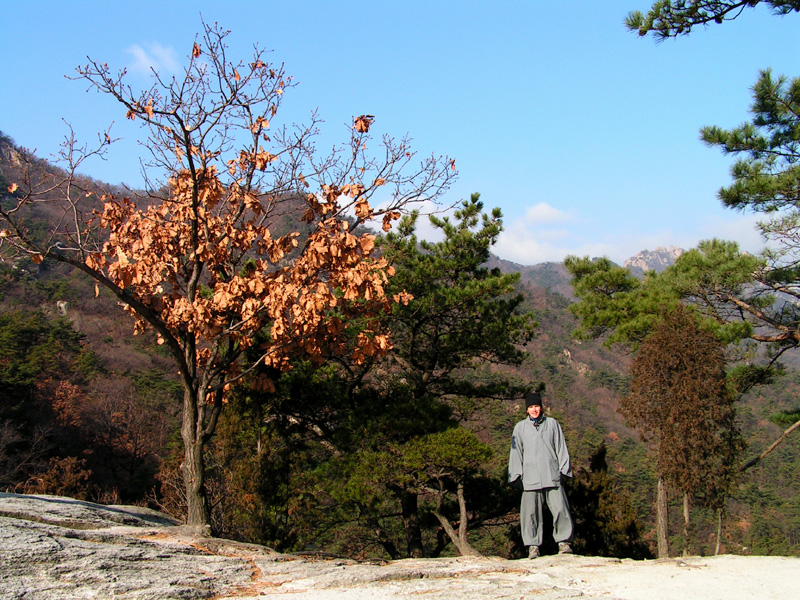 Walking meditation in Bukhansan National Park